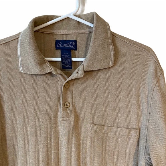 Arnold Palmer Tan Golf Polo Shirt, size Small - Picture 2 of 5